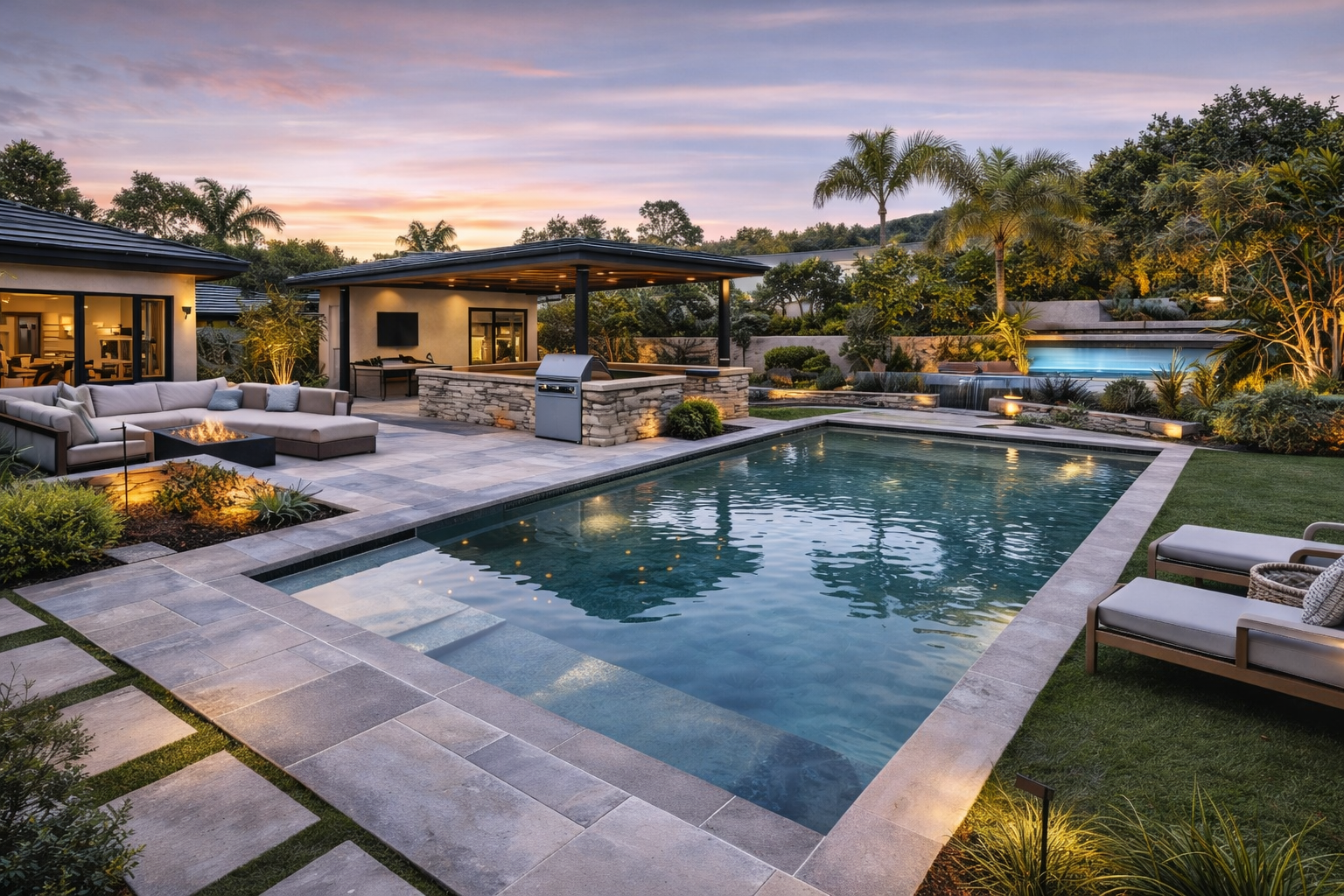 Beautiful outdoor living space Los Angeles